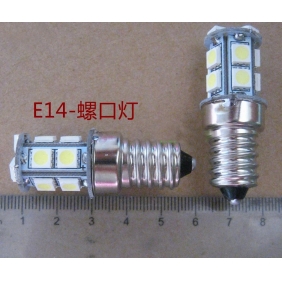 Wholesale GREAT!LED Indicating Lamp E14 Screw type 13SMD-5050 DC24V 5W Light Color Yellow,Red,Blue,Green,White LED198