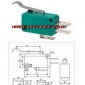 Wholesale GREAT!KW8-5 micro-switch curved handle R-type Operating temperature range: -40 ~ 70 Â° C KG015