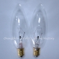 Wholesale E12 candle lamp small bulb Screw base incandescent light bulb 220V/40W transparent A733